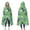 Green Cartoon Dinosaurs-1, variant on Wearable Blanket,Green Cartoon Dinosaurs Eggs Pattern Hooded Wearable Flannel Blanket for Adults & Teens,Winter Poncho Shawl Wrap Cape Cozy Anti-Pill,50"x60"