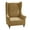 Camel, variant on LKJYER Velvet Wingback Chair Slipcover 1 Piece Armchair Covers Stretch Wing Chair Covers Non-Slip Furniture Protector