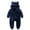 Dark Blue, variant on GigrtiJin Newborn Baby Bear Onesie Outfit Suit Girls Boys Fleece Jumpsuit Romper Hooded Winter Snowsuit Clothes
