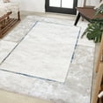 thumbnail image 3 of Blue Geometric Area Rugs for Living Room Washable Rugs Boho Moroccan Area Rug Soft Neutral Geometric Bohemian Carpet Distressed Indoor Rug for Bedroom Dining Room Office Foldable Nonslip Rug, 3 of 9