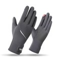 thumbnail image 3 of Gloves for Men, Reflective Zipper Cold Weather Gloves for Cycling and Outdoor Activities, 3 of 4
