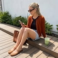 thumbnail image 4 of Cushionaire Java Casual Womens Jelly Flats with Adjustable Strap, Closed Toe Mary Janes Mule Design, Waterproof Jelly Sandals for Women, 4 of 24