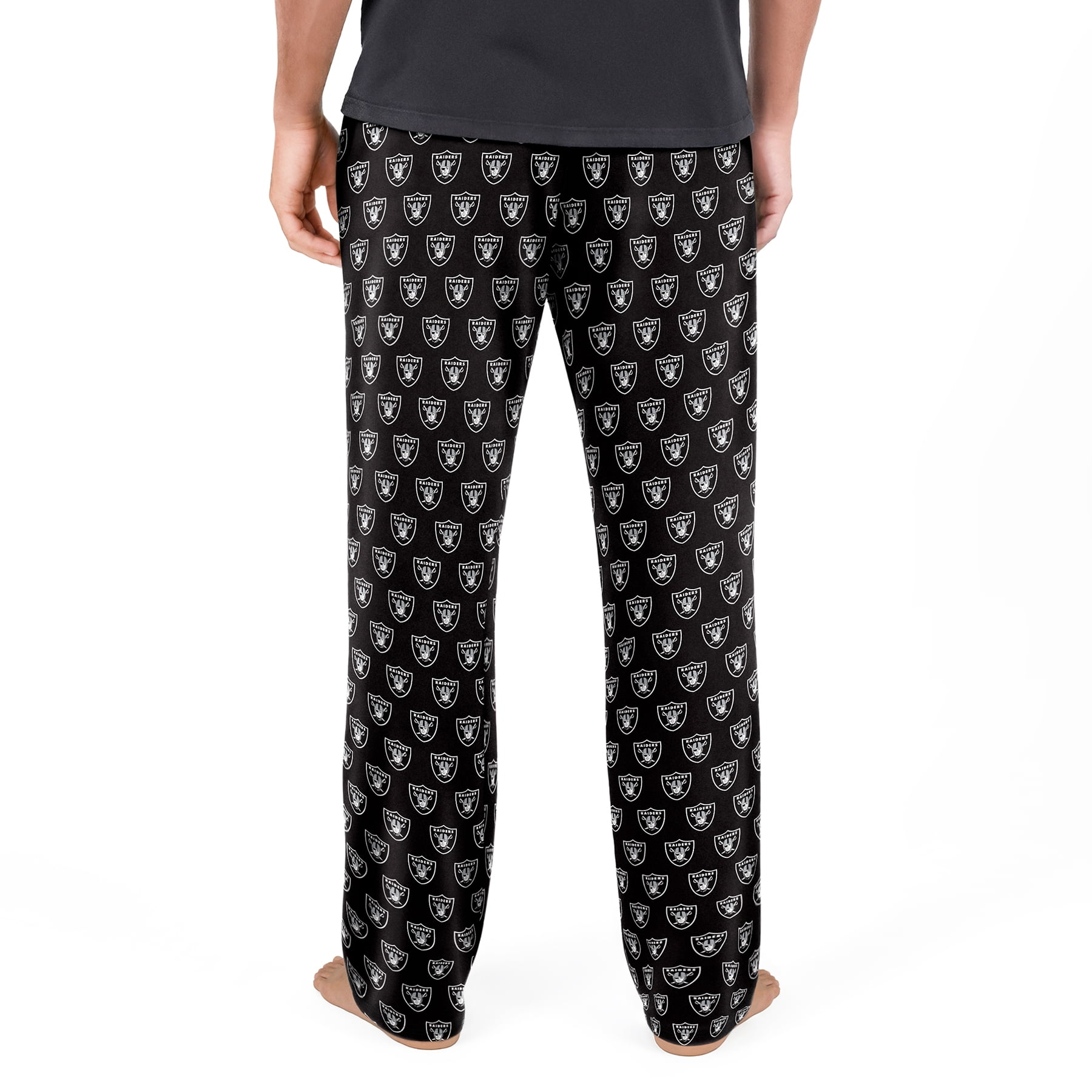 NFL Mens Las Vegas Raiders All Over Print Pajama Pants