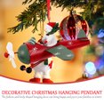 thumbnail image 2 of Adorno colgante navideño, árbol de Navidad, muñeco de nieve, avión, colgante, recuerdo de fiesta, 2 of 6
