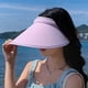 thumbnail image 4 of 2 uds sombreros de visera de ala ancha sombreros de visera ajustables de ala grande gorras de playa de verano para mujeres, 4 of 7