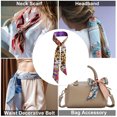 thumbnail image 5 of Unique Bargains 1 Pc Scarf Headband Flower Leopard Neck Scarf for Women Purple, 5 of 5