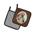 thumbnail image 2 of Carolines Treasures 7014PTHD Bloodhound Mommas Love Pair of Pot Holders , 7.5HX7.5W, multicolor, 2 of 3