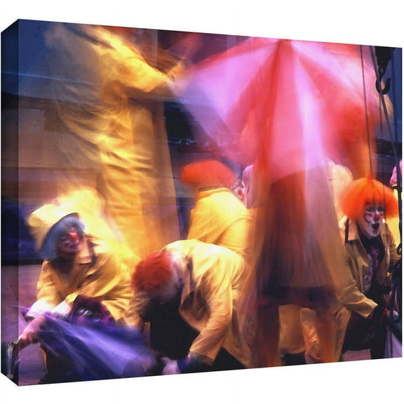 Dean Uhlinger "Clowns In Fire Drill" Gallery-Wrapped Canvas