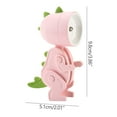 thumbnail image 2 of PureCasa Creative Dinosaur Night Light Cute Desk Lamp for Bedroom Student Dormitory, Mini Bedside Reading Lights Desktop Decoration, Button Battery Operated, 1PC, Pink, 3.9"x2", 2 of 3