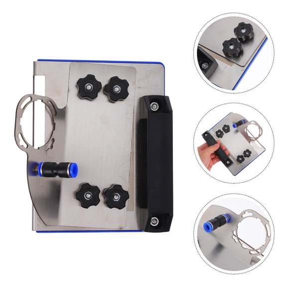 UPGRATOR 1Set User Friendly Silver Angle Grinder Holder for Tile Chamfer Cutting with 100 Type Fit