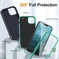 thumbnail image 3 of Nalacover Rugged Case for iPhone 14, Triple-Layers Heavy Duty Hard PC + Soft TPU Hybrid Military Grade Shockproof Anti-Scratches Cover with Non-Slip Strip Lens Protection Case for iPhone 14,Blue, 3 of 8