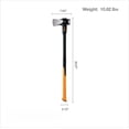 thumbnail image 6 of Pro IsoCore Splitting Maul and Stainless Steel Axe, Wood Splitting Maul, IsoCore Shock Reduction & Forged Steel Head, 6 lb, 36”, Black/Orange, 6 of 10