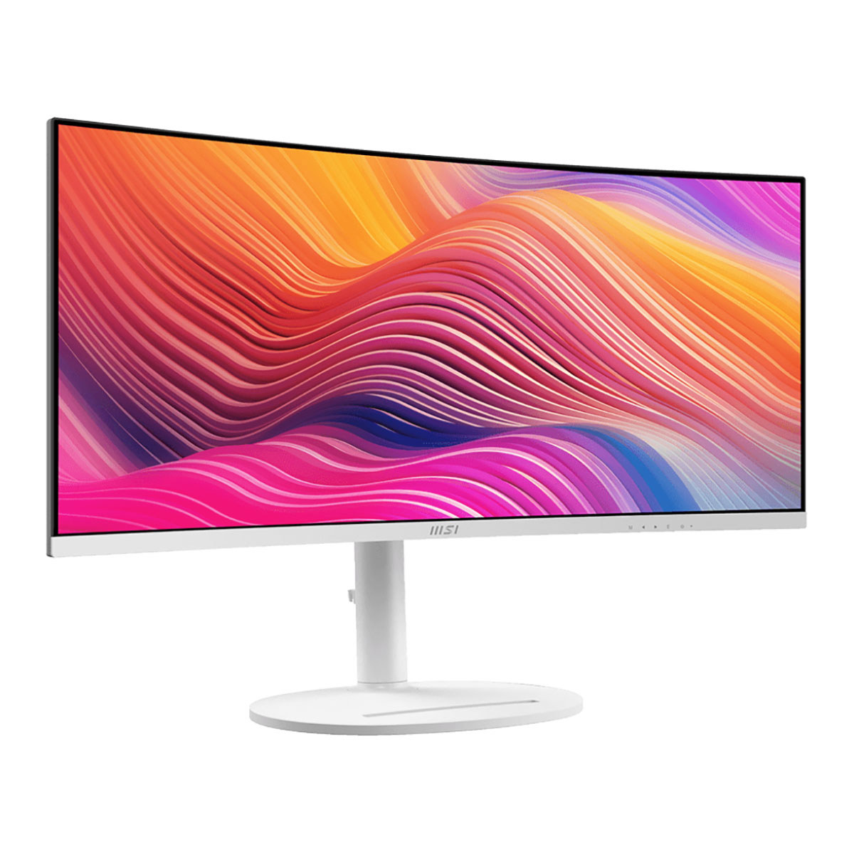 MSI 34" 120 Hz VA UWQHD Monitor 1ms (MPRT) / 4ms (GTG) Adaptive-Sync 3440 x 1440 Adobe RGB / DCI-P3 / sRGB: 92% / 95% / 119% Curved Modern MD342CQPW