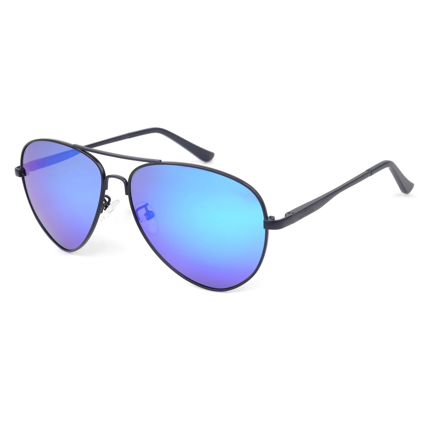 100% Polarized Style with Metal Lenses, Vintage Protection, Sunglasses Gold, Blue GO JUST UV Revo Frame Matte Aviator Case,