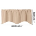thumbnail image 3 of Valance Curtains for Window Blackout Grommet Microfiber Roller Shade Kitchen Bathroom 52x16 Inch, 3 of 3