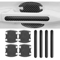 thumbnail image 1 of LAICAIW 8Pcs Universal 3D Carbon Fiber Car Door Handle Sticker Scratches Protective Films, Self-Adhesive Car Door Bowl Protection Stickers Fit All Car Models, black, m, 1 of 6
