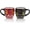 Red/Black, variant on Espresso Cups Set of 2 | 4 oz Small Espresso Cups | Turkish Cups | Demitasse Mugs with Handle | Modern Stackable Ceramic Espresso Mugs Set