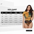 thumbnail image 5 of Rateoe Sunset Desert Journey Printed Women Rash Guard Short Sleeve,Tummy control Swimsuit Surfing Swimsuit Bathing Suit Short-sleeved Onesie UPF 50+ -X-Large, 5 of 7
