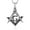 Silver, variant on Mens Cubic Zirconia Freemason Symbol Masonic Stainless Steel Pendant Necklace 22+2 inch Chain (Gold)