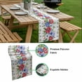 thumbnail image 5 of Independence Day Table Runner - 48 Inch Long, Kitchen Dining Table Runner Dresser Scarves, 4th of July Patriotic Flowers Leaves Farmhouse Decor for Coffee Tables Wedding Party Banquet, 5 of 8