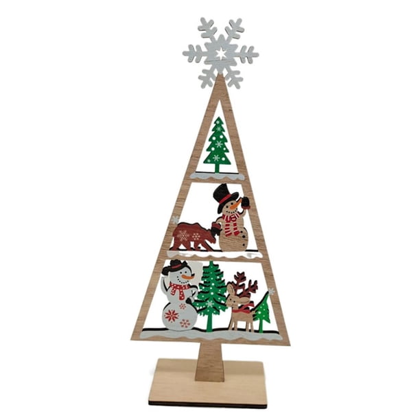 Wartleves Adorno de árbol de Navidad de madera, letrero navideño para el hogar, nuevo