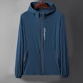 thumbnail image 2 of XINPING Sun Shirt UPF 50+ Men's Fishing Shirt Long Sleeve UV Protection Lightweight Casual Hoodie for Swimming Running Hiking, 2 of 8