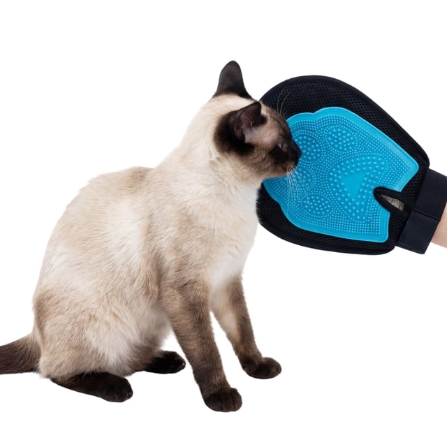 One Paw, Paw Shaped Grooming Glove, Large, for Cats and Dogs, Blue