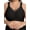 Black., variant on Plus Size Bras for Women Sleep Soft Everyday Bra Deep V Mesh Nude Full Coverage Wirefree Bra 2XL