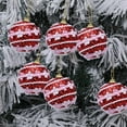 thumbnail image 2 of Surpdew 6Pcs Christmas Crafts Sequin Ornaments Kit Includes Foam Balls Sequins Christmas Crafts Christmas Tree Ornaments Diy Crafting For Christmas Holiday Party Red, 2 of 8