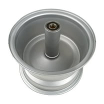 9" Front Wheel Rim Assembly for Coleman CT200U Powersports BT200X CT200UEX 196cc Hisun 200-3 200-7 Axis M200 Mini Bike with 6202RS Bearings (Silver)