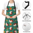 thumbnail image 6 of Fuzoiu Cartoon Turkey Print Adjustable Waterproof Apron with Pockets,Waterproof Apron for Cooking, Gardening, and Art Projects, 6 of 8