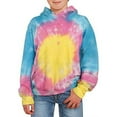 thumbnail image 3 of WOYY Big Boys Tie Dyed Hoodie Spring Fall Long Sleeve Hooded Sweatshirt, Sizes 9-10, 3 of 3