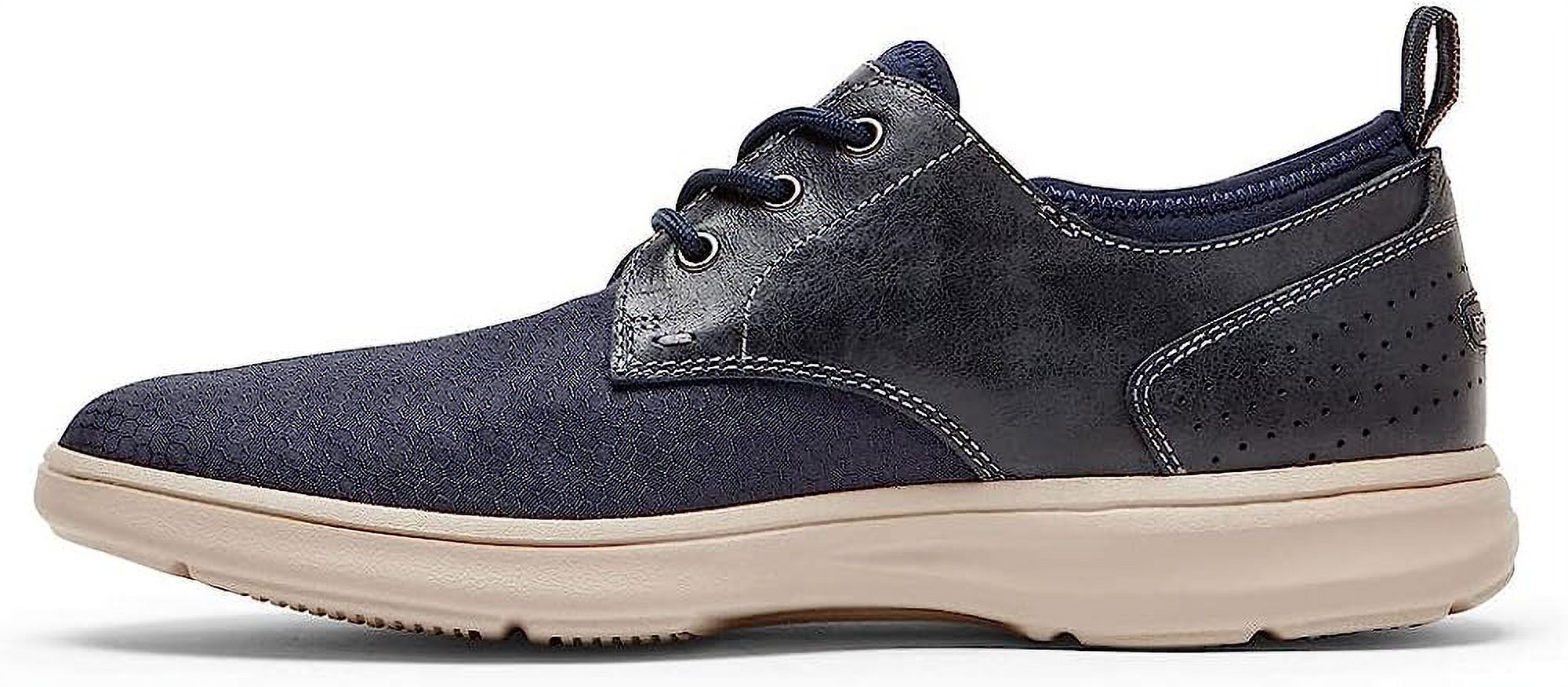 Men\'s Rockport Plain Toe Oxford Navy Suede, Flexible and waterproof Rockport Northfield Waterproof Plain Toe Oxfords - Rockport  main image 3