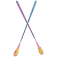 thumbnail image 1 of Shisuyan Lizard Food Scoop Small Pet Food Spoon Stainless Steel Assorted Color 2Set, 1 of 8