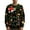 Dark Green, variant on Wutalume Men's Christmas Print Collar Sweater with Holiday Elements, Festive and Fun for Seasonal Parties and Gifts,Army Green L