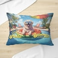 thumbnail image 3 of Hello Summer Great Pyrenees Pool Day on Watermelon Float Pillow Cushion Double Sided Pyr Dog Lover Throw Pillow - 13008, 3 of 4