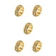thumbnail image 1 of Sonducket Anillo de banda boda aniversario cumpleaños disfraz fiesta nudillo moda hombres joyería regalos personalizados oro tamaño 9 Oro Talla 9 5piezas Sonducket CBP219942, 1 of 6