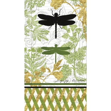 - Cypress Home Garden Botanical Embossed Paper Cocktail Napkin, 15 count