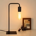thumbnail image 4 of Modern Table Lamp - Industrial Bedside Nightstand Lamp for Bedroom, 4 of 11
