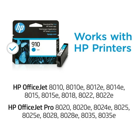 HP - 910 Standard Capacity Ink Cartridge - Cyan