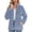 Light blue, variant on Hontri Women's Winter Zipper Wool Teddy Casual Coat Zipper Pocket Winter Warm Soft Jacket on Sales, Plus Size Coat for Women
