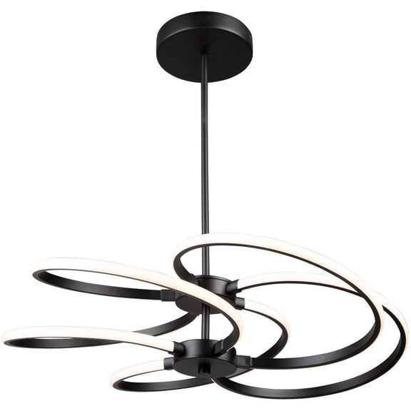 AC7688BK-Artcraft Lighting-Equinox - 30W LED Pendant In Modern Style-5 Inches Tall and 20.9 Inches Wide