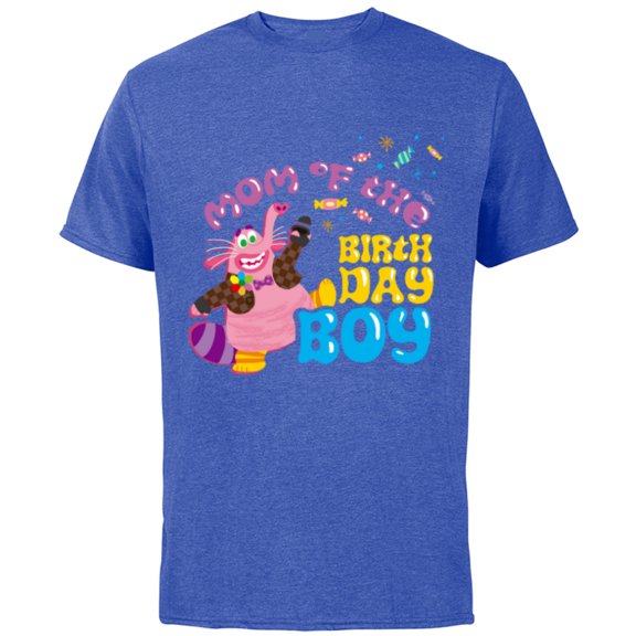 Disney and Pixar’s Inside Out Family Mom of the Birthday Boy - Short Sleeve Cotton T-Shirt for Adults - Customized-Royal Heather
