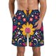 thumbnail image 1 of Balery Cinco De Mayo Floral Traje de Baño Estilo Hawaiano para Hombre, Shorts de Secado Rápido con Bolsillos-Medium, 1 of 6