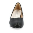 thumbnail image 6 of Journee Womens Luu Comfort Insole Round Toe Low Block Heel Pumps, Widths Available, 6 of 9