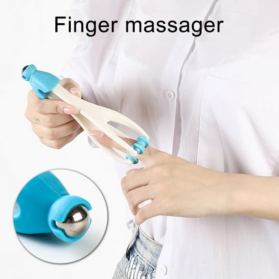 Ruanlalo Finger Massager,Hand Massage Tool Ergonomic Dredge The Meridians Hand Joint Finger Exerciser 2 in 1 Pain Relief Handheld Hand Acupuncture Points Finger Joint Massager Rollers Health Care