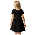 thumbnail image 3 of Gubotare Dress Girl Toddler Baby Girl Smocked Dress Embroidery Plaid Princess Dresses Girls Outfit Size 5-6T (Black,5-6 Years), 3 of 9