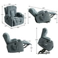 Power Lift Recliner Chair, BTMWAY Recliners for Elderly with Heat and Massage, Electric Lift