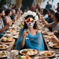 thumbnail image 7 of Gmogad Novelty Cat Eye Day of the Dead Sunglasses Themed Party Accessories for Adults Kids Costume Props Photo Booth Fun Festival Celebration Eyewear, 7 of 7