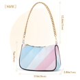 thumbnail image 3 of FORMRS Womens Shoulder Bag with Chain Strap Clutch Purse Cute Tote Handbag, Blue Gradient, 3 of 7